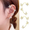 Butterfly Zircon Clip Earrings