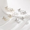 Butterfly Zircon Clip Earrings
