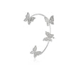 Butterfly Zircon Clip Earrings