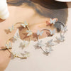 Butterfly Zircon Clip Earrings