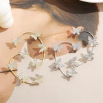 Butterfly Zircon Clip Earrings