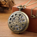 Vintage Steampunk Quartz Pocket Watch