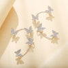 Butterfly Zircon Clip Earrings